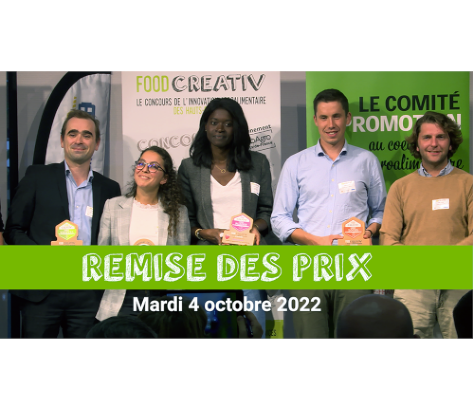 Retour en vidéo sur la remise des prix du concours de l’innovation agroalimentaire FOODCREATIV 2022