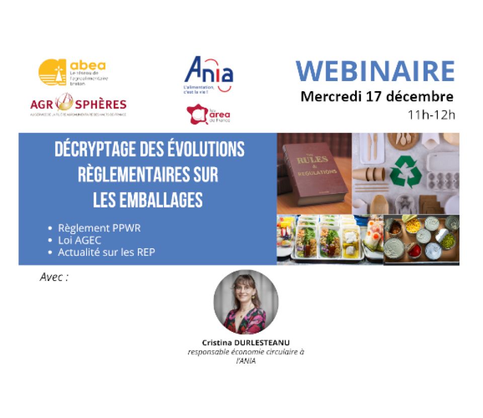 Agrovisio « Décryptage des évolutions règlementaires emballages (PPWR, AGEC, …) »