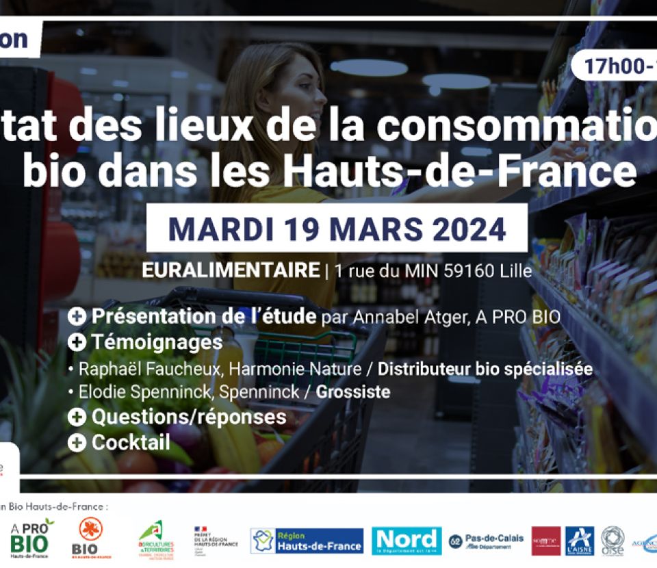 Soirée d'état des lieux de la consommation bio en Hauts-de-France