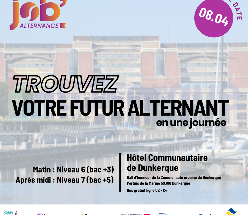 Job alternance spécial enseignement supérieur à Dunkerque